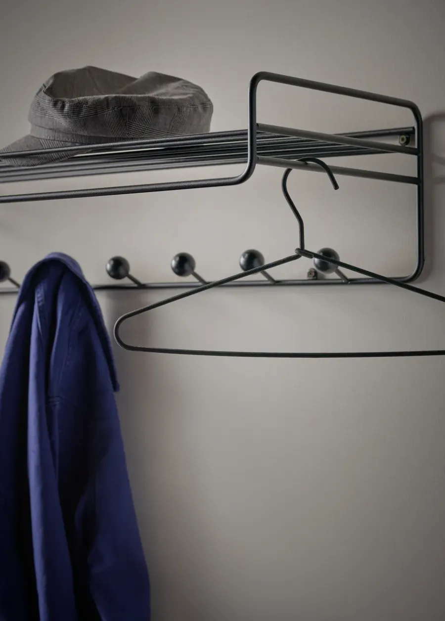 Maze Bill Hat rack L hoedenplank, Zwart< Garderobehaken & Hoedenplanken