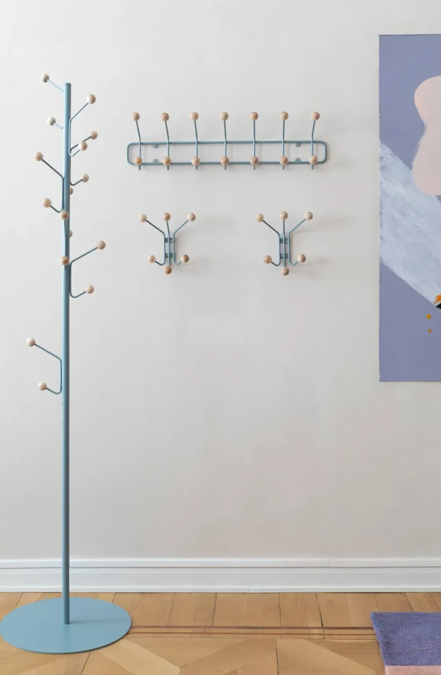 Maze Bill Horizontal S, Pigeon blue< Kapstokken & Hangrekken