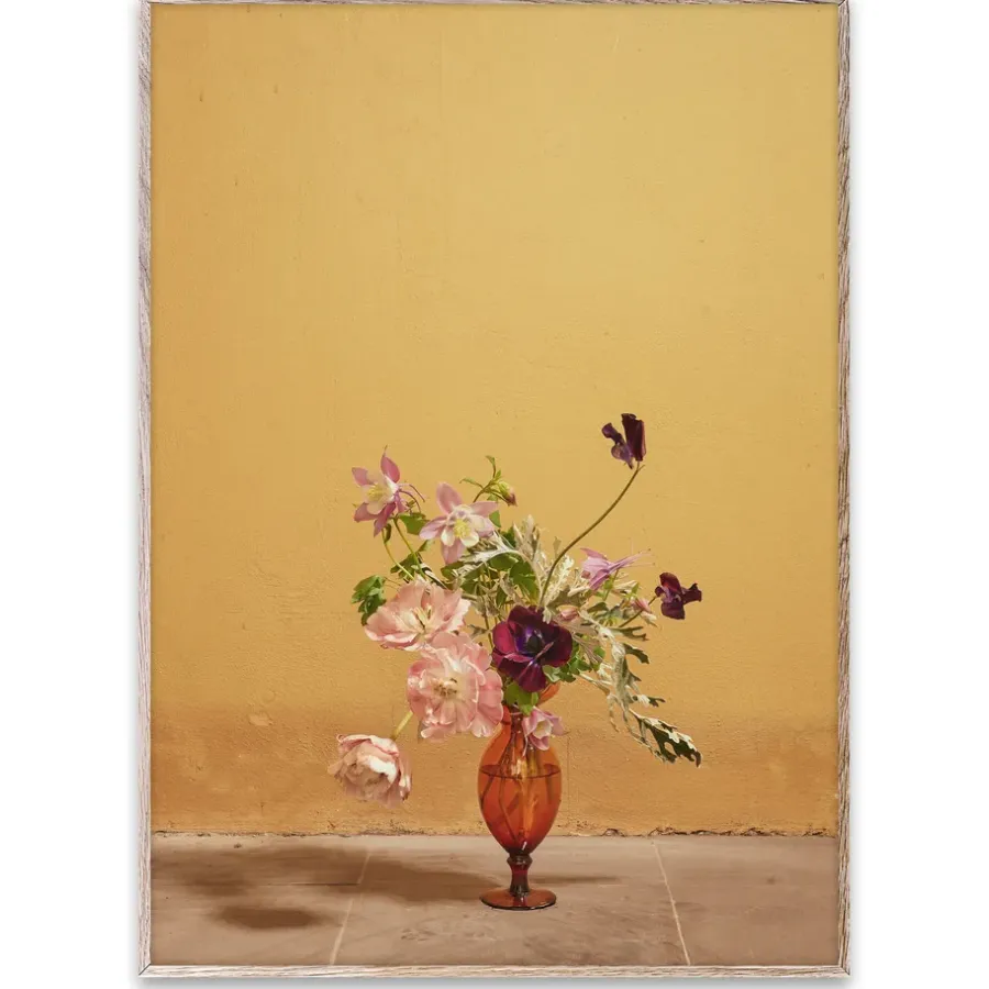 Paper Collective Blomst 02 Ochra poster, 50x70 cm< Posters