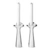 Georg Jensen Bloom Botanica kandelaars 2-pack, Roestvrij staal< Kandelaars