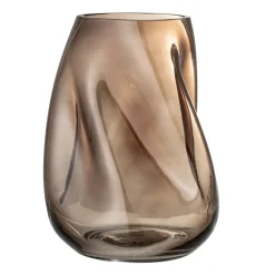 Bloomingville glazen vaas 26 cm, Bruin< Vazen