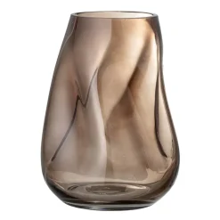 Bloomingville glazen vaas 26 cm, Bruin< Vazen