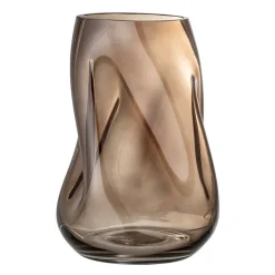 Bloomingville glazen vaas 26 cm, Bruin< Vazen