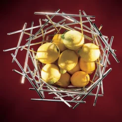 Alessi Blow up citrusmand, roestvrij staal< Opbergmanden