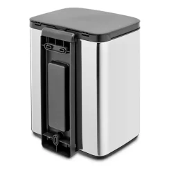 Brabantia Bo afvalemmer 7 l, Glanzend geborsteld staal< Pedaalemmers