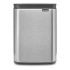 Brabantia Bo afvalemmer 4 l, Matgeborsteld staal< Pedaalemmers