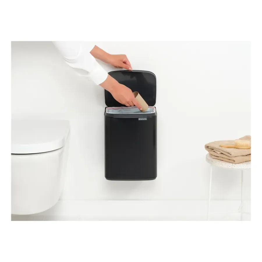Brabantia Bo afvalemmer 7 l, Matte black< Pedaalemmers
