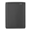 Brabantia Bo afvalemmer 12 l, Mineral Infinite Grey< Pedaalemmers