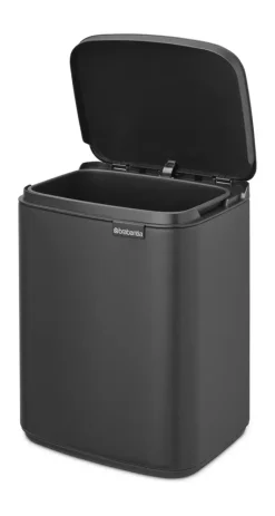 Brabantia Bo afvalemmer 7 l, Mineral Infinite Grey< Pedaalemmers