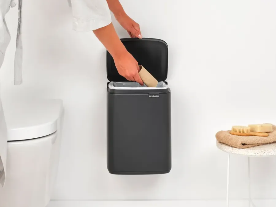 Brabantia Bo afvalemmer 7 l, Mineral Infinite Grey< Pedaalemmers