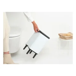 Brabantia Bo afvalemmer hoog 7 l, Wit< Pedaalemmers