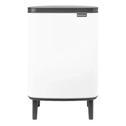Brabantia Bo afvalemmer hoog 12 l, Wit< Pedaalemmers