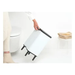 Brabantia Bo afvalemmer hoog 12 l, Wit< Pedaalemmers