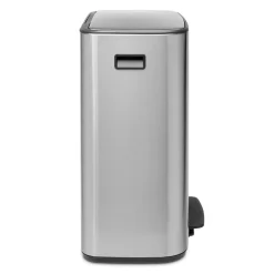 Brabantia Bo bin pedaalemmer 2x30 L, Mat staal< Pedaalemmers