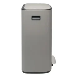 Brabantia Bo bin pedaalemmer 2x30 L, Mineral concrete grey< Pedaalemmers