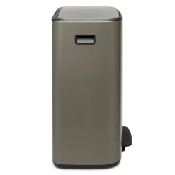 Brabantia Bo bin pedaalemmer 2x30 L, Platina< Pedaalemmers