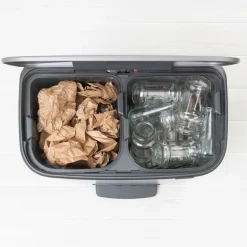 Brabantia Bo bin pedaalemmer 2x30 L, Platina< Pedaalemmers