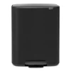 Brabantia Bo bin pedaalemmer 2x30 L, Zwart< Pedaalemmers