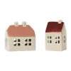 Broste Copenhagen Bo decoratiehuis 2 delen, Nut Brown< Kerstdecoraties
