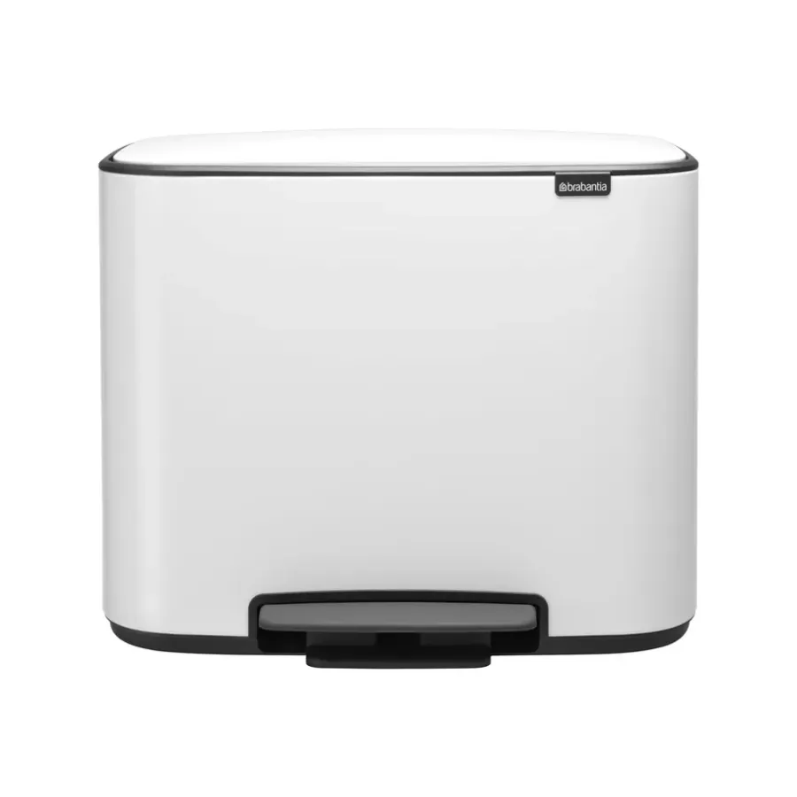 Brabantia Bo pedaalemmer 11 + 23 l., wit< Pedaalemmers