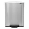 Brabantia Bo pedaalemmer 60 L, Mat staal< Pedaalemmers