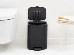 Brabantia Bo pedaalemmer 7 L, Matt Black< Pedaalemmers
