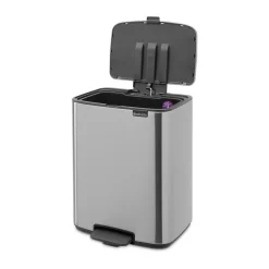 Brabantia Bo pedaalemmer 12 L, Matt Steel Fingerprint Proof< Pedaalemmers