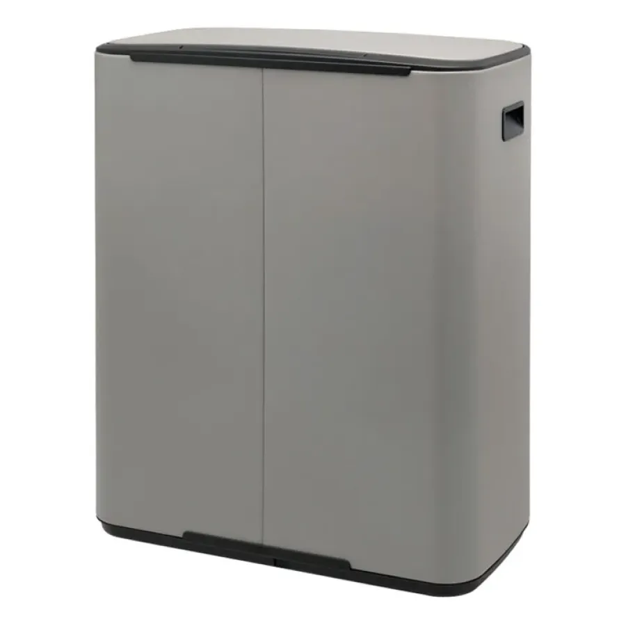 Brabantia Bo pedaalemmer 60 L, Mineral concrete grey< Pedaalemmers