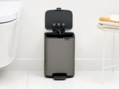 Brabantia Bo pedaalemmer 4 L, Platinum< Pedaalemmers
