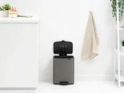 Brabantia Bo pedaalemmer 12 L, Platinum< Pedaalemmers