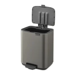 Brabantia Bo pedaalemmer 7 L, Platinum< Pedaalemmers