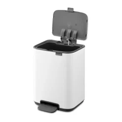 Brabantia Bo pedaalemmer 4 L, White< Pedaalemmers