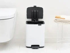 Brabantia Bo pedaalemmer 7 L, White< Pedaalemmers
