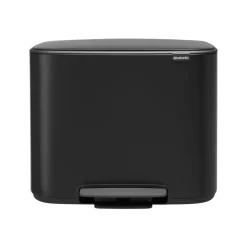 Brabantia Bo pedaalemmer 3 x 11 l., mat zwart< Pedaalemmers