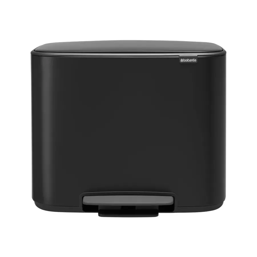 Brabantia Bo pedaalemmer 3 x 11 l., mat zwart< Pedaalemmers