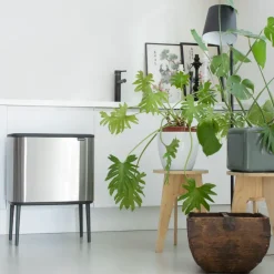 Brabantia Bo touch bin 11 + 23 liter, matte stainless steel (mat roestvrij staal)< Pedaalemmers