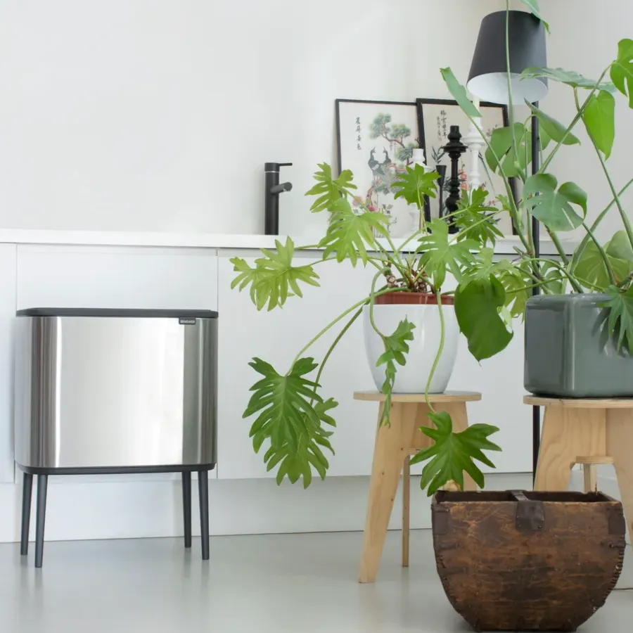 Brabantia Bo touch bin 11 + 23 liter, matte stainless steel (mat roestvrij staal)< Pedaalemmers