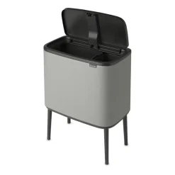 Brabantia Bo touch bin 11 + 23 liter, Mineral concrete grey< Pedaalemmers