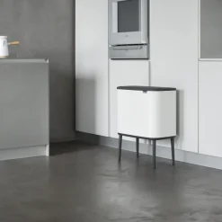 Brabantia Bo touch bin 11 + 23 liter, white (wit)< Pedaalemmers