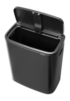 Brabantia Bo touch bin 60 L, Confident Grey< Prullenbakken