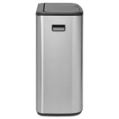 Brabantia Bo touch bin 60 L, Mat-geborsteld staal< Prullenbakken