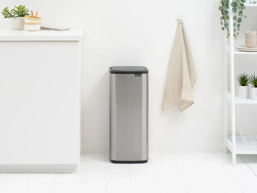 Brabantia Bo Touch Bin 30 L, Matt Steel Fingerprint Proof< Pedaalemmers