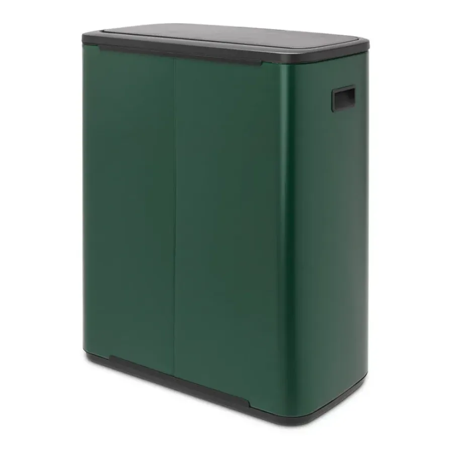 Brabantia Bo touch bin 60 L, Pine green< Prullenbakken