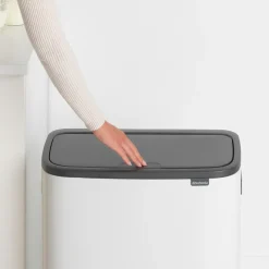 Brabantia Bo touch bin 60 L, Wit< Prullenbakken