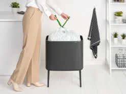 Brabantia Bo touch bin 36 liter, Confident Grey< Pedaalemmers