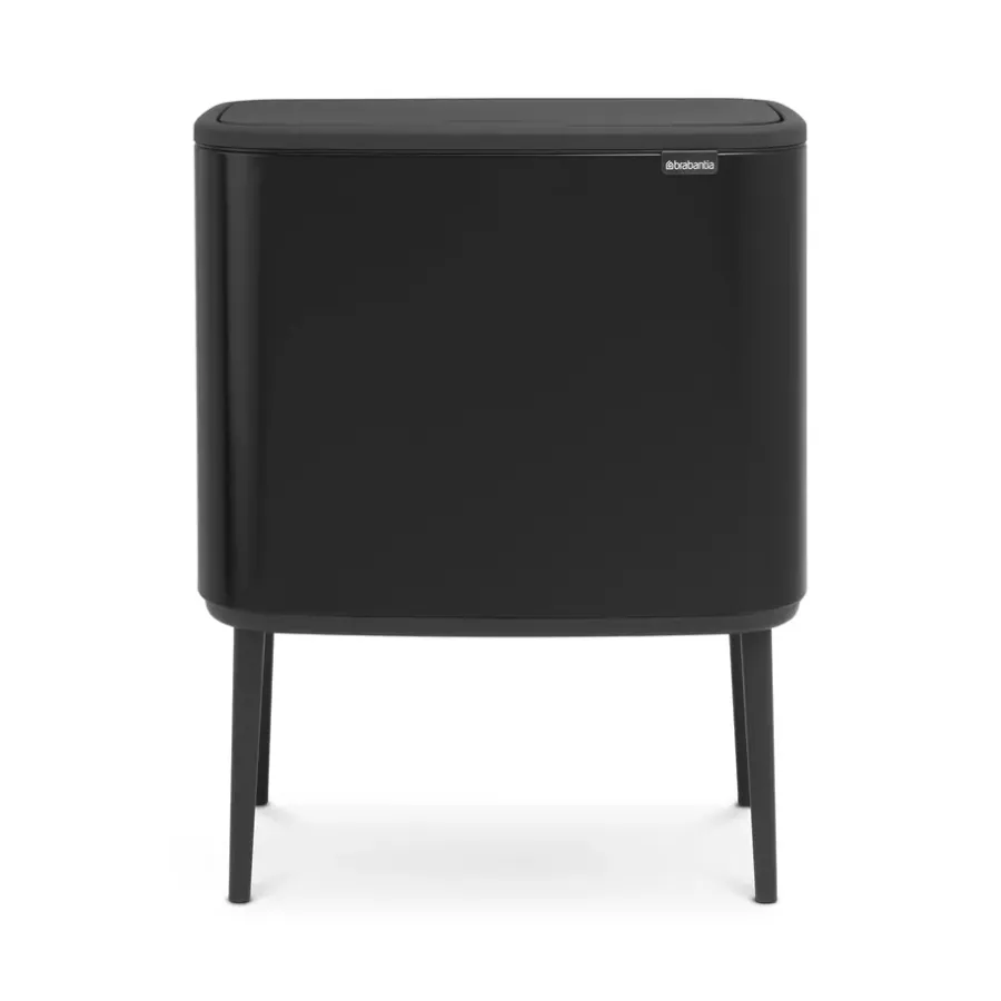 Brabantia Bo touch bin 36 liter, matte black (mat zwart)< Pedaalemmers