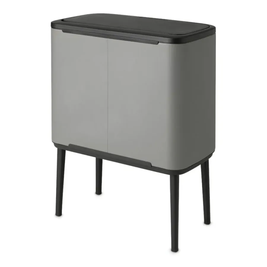 Brabantia Bo touch bin 36 liter, Mineral concrete grey< Pedaalemmers