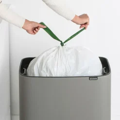 Brabantia Bo touch bin 36 liter, Mineral concrete grey< Pedaalemmers