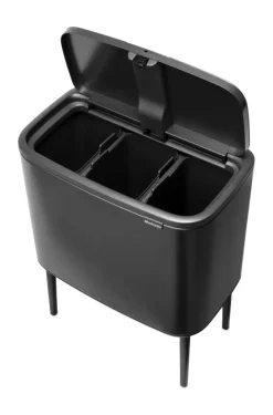 Brabantia Bo touch bin 3 x 11 liter, Confident Grey< Pedaalemmers
