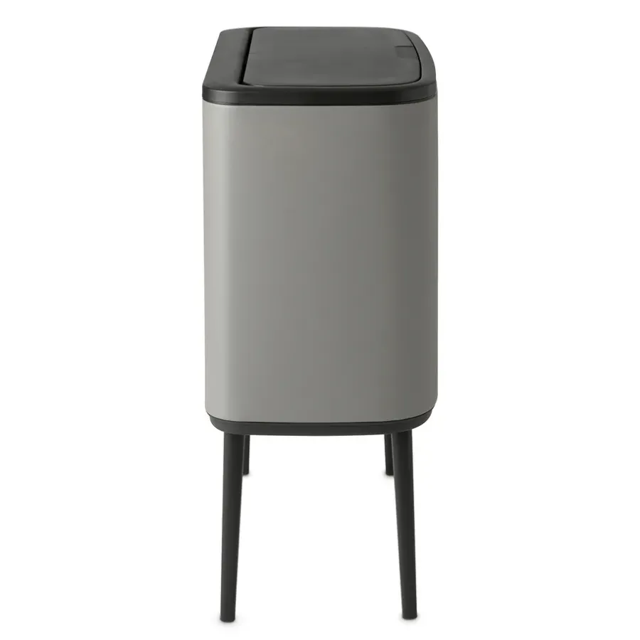 Brabantia Bo touch bin 3 x 11 liter, Mineral concrete grey< Pedaalemmers